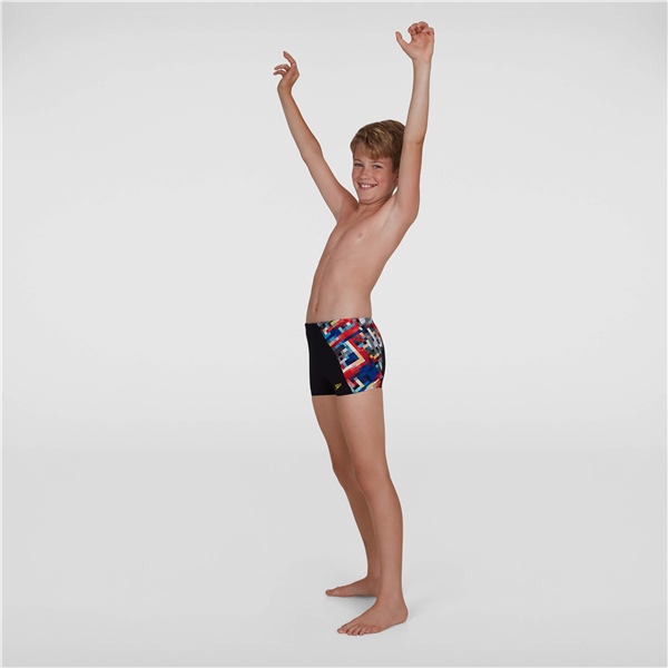 Speedo Junior GlitchCode Aquashort Çocuk Yüzücü Mayosu
