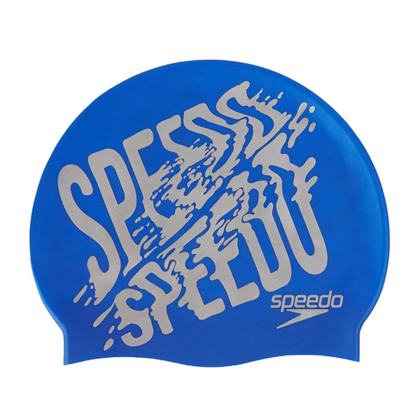 Speedo Slogan Print Yüzücü Bonesi