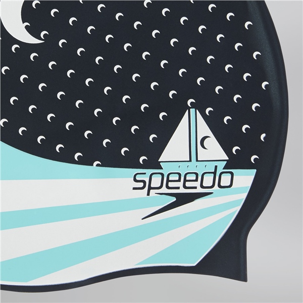 Speedo Slogan Print Yüzücü Bonesi