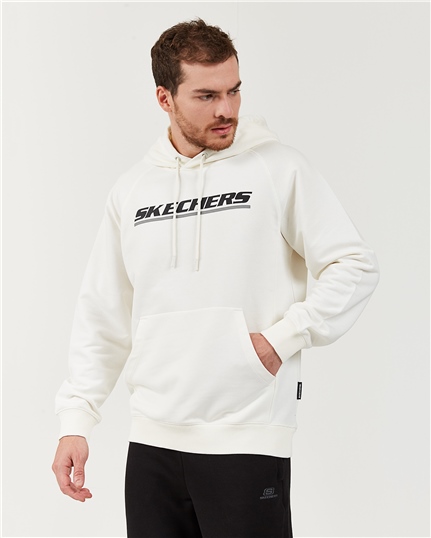 Skechers Lw Fleece M Logo Printed Hoodie Erkek Sweatshirt
